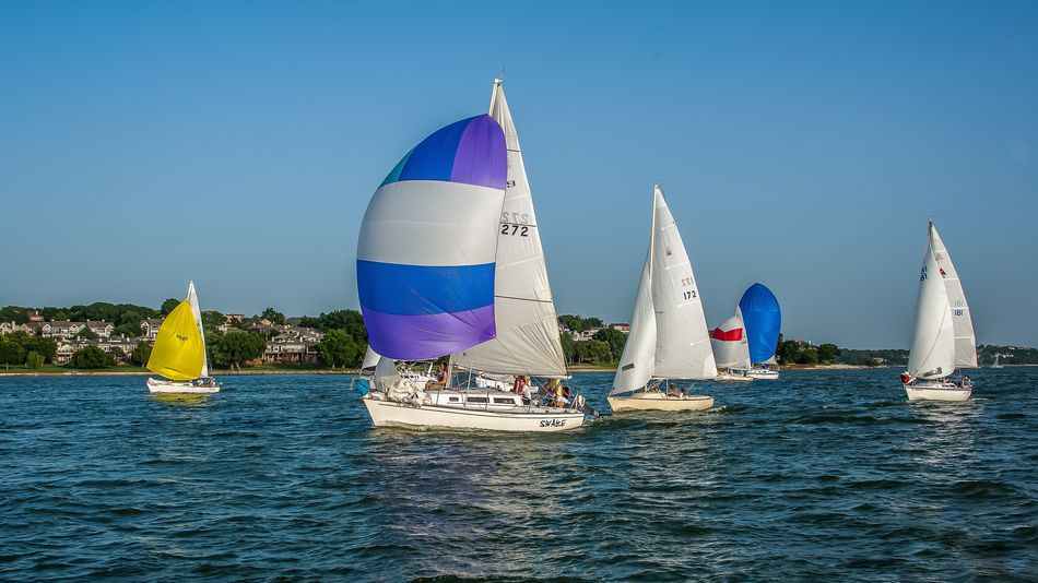 Sailing on Lake Ray Hubbard — Rockwall, TX waterfront lifestyle
